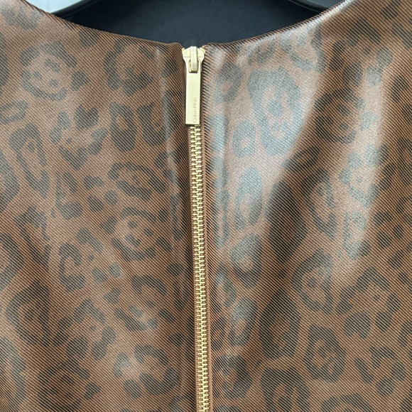 Calvin Klein Metallic Brown Midi Dress - Picture 9 of 13